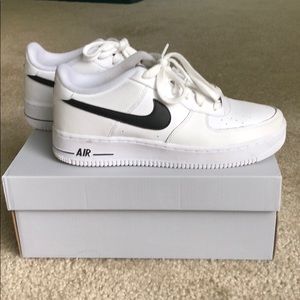 Nike Air Force 1 white and black.